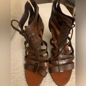Ralph Lauren “Lauren” brown gladiator sandals